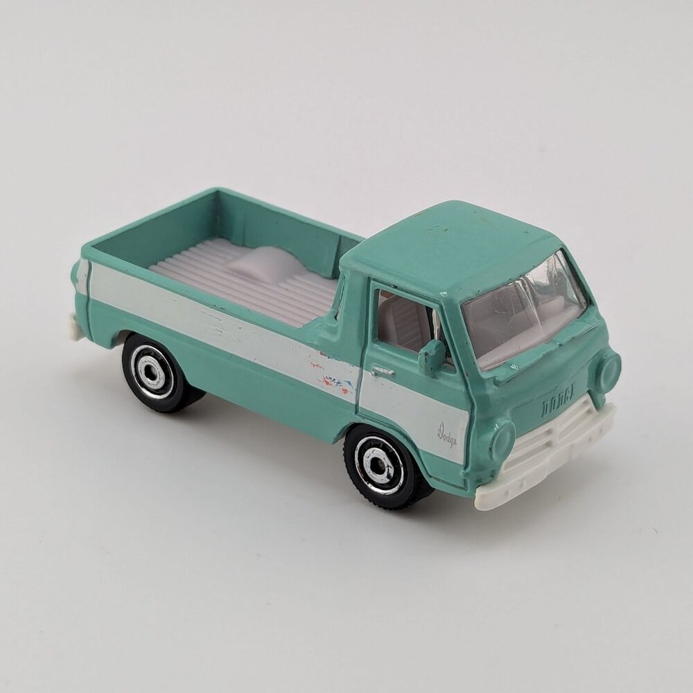 Matchbox 1966 Dodge A100 Pickup – Teal & White Vintage Style Diecast